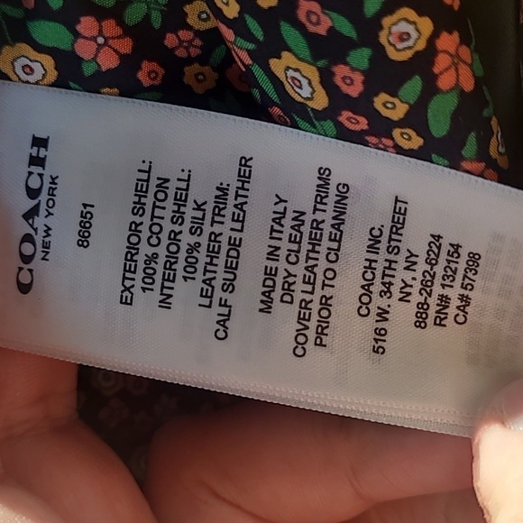 Coach Military Reversible Jacket Cotton/ Silk Blend Jacket Size XS - Picture 16 of 16